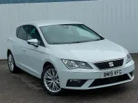 Used Seat Leon SE Dynamic 115 HP (84 kW) 2019 White Hatchback