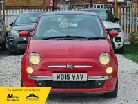 Used Fiat 500 Lounge 69 HP (50 kW) 2015 Red Hatchback