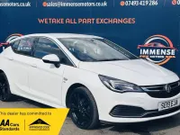 Used Vauxhall Astra SRi 150 HP (110 kW) 2019 White Hatchback