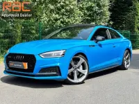 Used Audi A5 Black Edition 245 HP (180 kW) 2019 Turbo blue Coupe