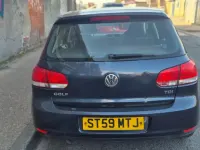 Usado VW Golf VI SE 105 HP (77 kW) 2009 Azul Citadino