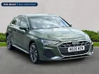 Used Audi A3 Sportback S-Line 204 HP (150 kW) 2026 Green Hatchback