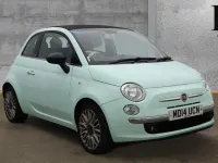 Used Fiat 500 69 HP (50 kW) 2014 Green Cabriolet
