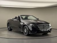 Used Mercedes E400 AMG line 340 HP (250 kW) 2019 Obsidian black Cabriolet