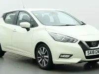 Usado Nissan Micra Acenta 71 CV (52 kW) 2018 Blanco Utilitario
