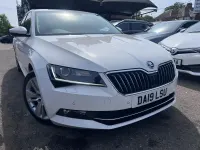 Used Skoda Superb SE L Executive 150 HP (110 kW) 2019 White Hatchback