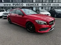Used Mercedes CLA220 AMG line 177 HP (130 kW) 2017 Red Coupe