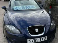 Used Seat Leon 102 HP (75 kW) 2009 Blue Hatchback