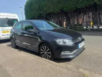 Used VW Polo Match 90 HP (66 kW) 2016 Black Hatchback