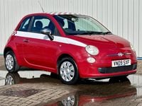 Used Fiat 500 Pop 69 HP (50 kW) 2009 Red Cabriolet