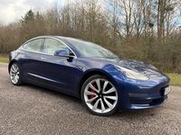Used Tesla Model 3 Performance 250 kW (340 HP) 2019 Blue Sedan