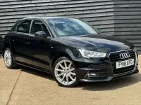 Used Audi A1 Sportback S-Line 125 HP (91 kW) 2018 Black Hatchback