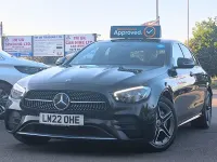 Used Mercedes E300 AMG line 2022 Black Sedan