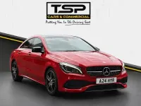 Used Mercedes CLA220 AMG line 177 HP (130 kW) 2016 Red Coupe