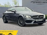 Begagnad Mercedes C200 AMG Line Premium 2017 Grå Sportkupé