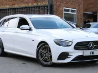 Used Mercedes E300 AMG line 2021 White Estate