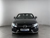 Used Mercedes C250 AMG line 204 HP (150 kW) 2018 Black Cabriolet