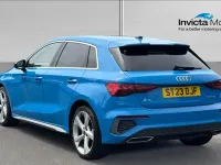 Used Audi A3 S-Line 110 HP (80 kW) 2023 Blue Sedan