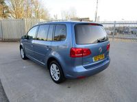 Used VW Touran SE 105 HP (77 kW) 2012 Blue MPV