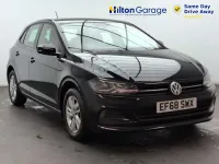 Used VW Polo SE 93 HP (68 kW) 2018 Black Hatchback