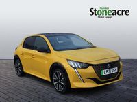 Used Peugeot e-208 Premium 100 kW (136 HP) 2021 Yellow Hatchback