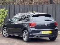 Used VW Polo R-line 115 HP (84 kW) 2019 Black Hatchback
