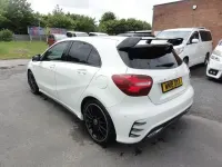 Begagnad Mercedes A180 Premium Plus 2018 Vit Halvkombi