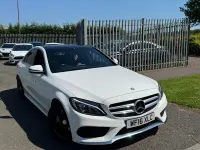 Used Mercedes C200 AMG line 136 HP (100 kW) 2016 White Sedan