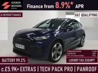 Used Audi Q4 Sportback e-tron Black Edition 210 kW (286 HP) 2024 Blue SUV