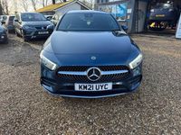 Used Mercedes A180 AMG line 116 HP (85 kW) 2021 Blue Hatchback