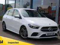 Used Mercedes B200 AMG line 150 HP (110 kW) 2019 White Hatchback