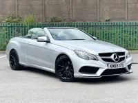 Used Mercedes E350 AMG line 2015 Silver Cabriolet