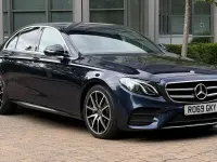 Used Mercedes E220 AMG line 194 HP (142 kW) 2019 Blue Sedan