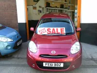 Used Nissan Micra Acenta 78 HP (57 kW) 2011 Red Hatchback