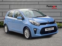 Used Kia Picanto 65 HP (47 kW) 2021 Blue Hatchback