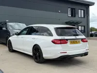 Used Mercedes E220 AMG line 2018 White Estate