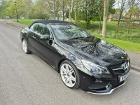 Used Mercedes E220 AMG line 174 HP (127 kW) 2016 Black Cabriolet