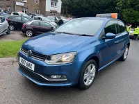 Used VW Polo Edition 75 HP (55 kW) 2017 Blue Hatchback
