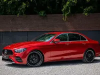 Used Mercedes E220 AMG Line Premium 2021 Red Sedan