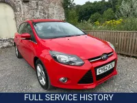 Used Ford Focus Zetec 125 HP (91 kW) 2012 Red Hatchback