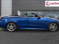 Used Mercedes E300 AMG line 258 HP (189 kW) 2022 Blue Cabriolet