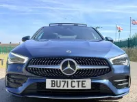 Used Mercedes CLA180 AMG Line Premium Plus 136 HP (100 kW) 2021 Blue Coupe