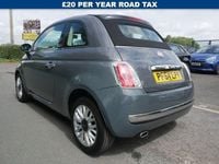 Used Fiat 500C Lounge 85 HP (62 kW) 2015 Grey Cabriolet