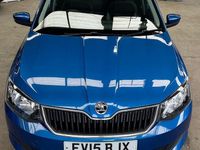 Used Skoda Fabia SE 90 HP (66 kW) 2015 Blue Hatchback