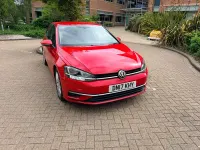 Used VW Golf VII SE 125 HP (91 kW) 2017 Red Hatchback