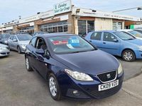 Begagnad Seat Ibiza SE 85 HK (62 kW) 2009 Blå Halvkombi