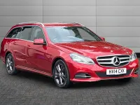 Used Mercedes E220 SE 168 HP (123 kW) 2014 Hyacinth red Estate