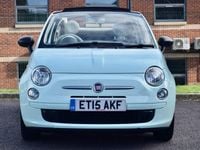 Used Fiat 500C Pop 69 HP (50 kW) 2015 Green Cabriolet