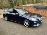 Used Mercedes E220 AMG line 2014 Blue Estate