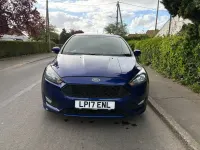 Begagnad Ford Focus ST-Line 120 HK (88 kW) 2017 Blå Halvkombi